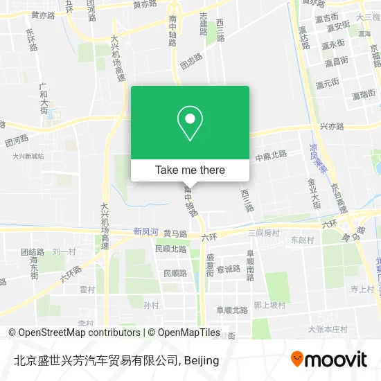 北京盛世兴芳汽车贸易有限公司 map