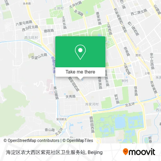 海淀区农大西区紫苑社区卫生服务站 map