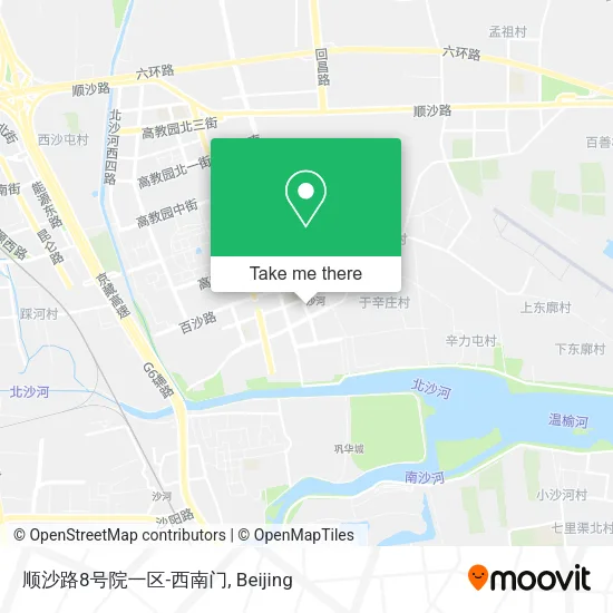 顺沙路8号院一区-西南门 map