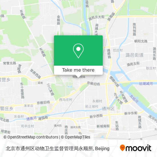 北京市通州区动物卫生监督管理局永顺所 map