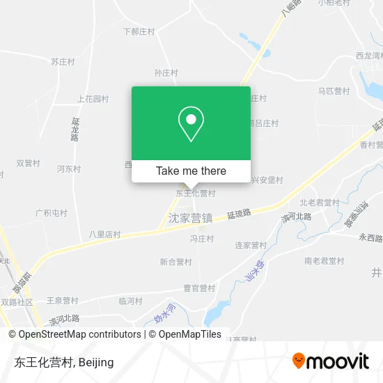 东王化营村 map
