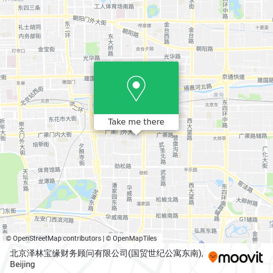 北京泽林宝缘财务顾问有限公司(国贸世纪公寓东南) map