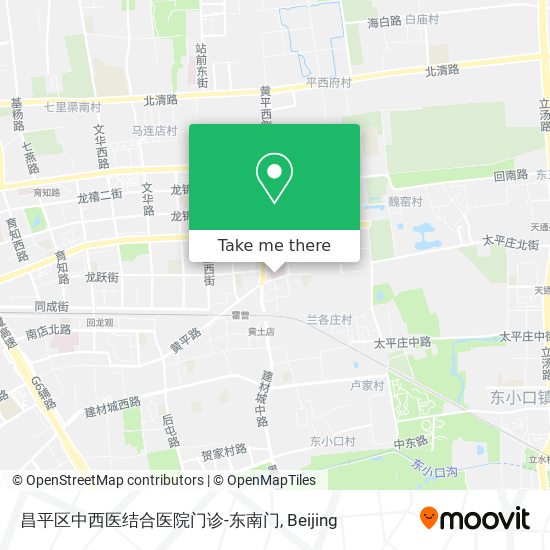 昌平区中西医结合医院门诊-东南门 map
