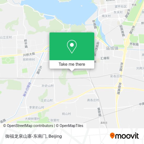 御福龙泉山寨-东南门 map