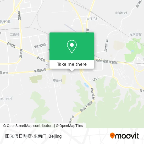 阳光假日别墅-东南门 map