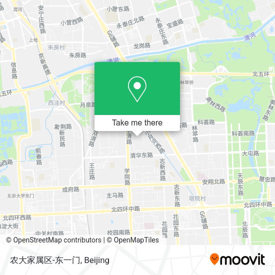 农大家属区-东一门 map