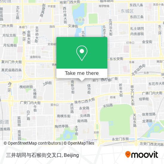 三井胡同与石猴街交叉口 map