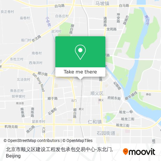 北京市顺义区建设工程发包承包交易中心-东北门 map