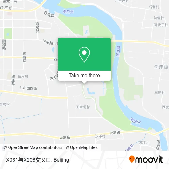 X031与X203交叉口 map