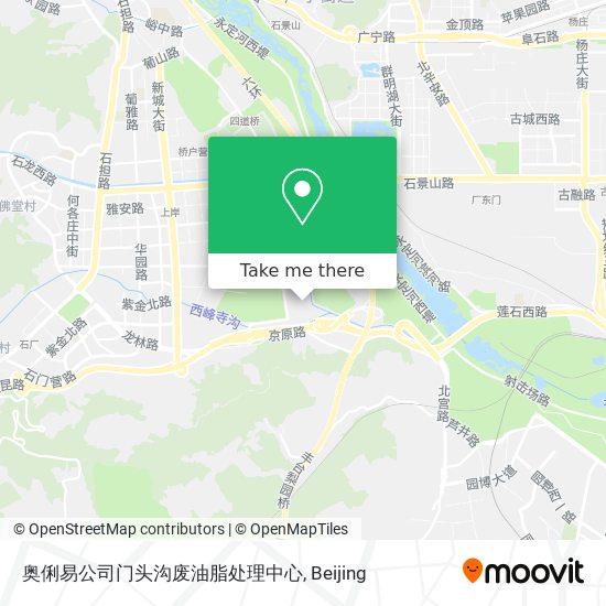 奥俐易公司门头沟废油脂处理中心 map