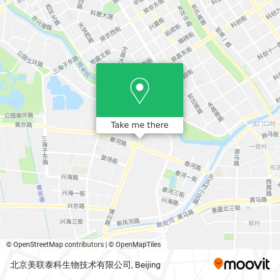 北京美联泰科生物技术有限公司 map