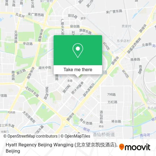 Hyatt Regency Beijing Wangjing (北京望京凯悦酒店) map