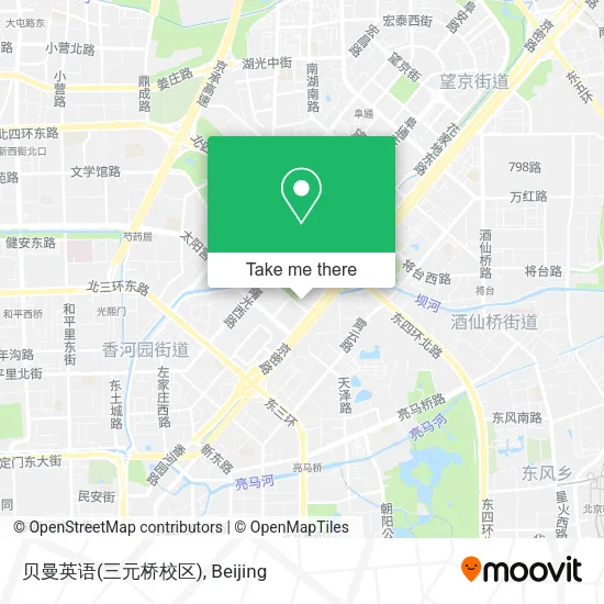 贝曼英语(三元桥校区) map
