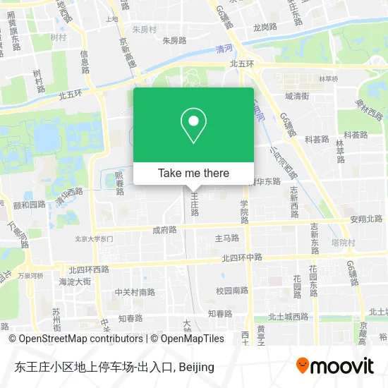 东王庄小区地上停车场-出入口 map