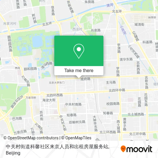 中关村街道科馨社区来京人员和出租房屋服务站 map