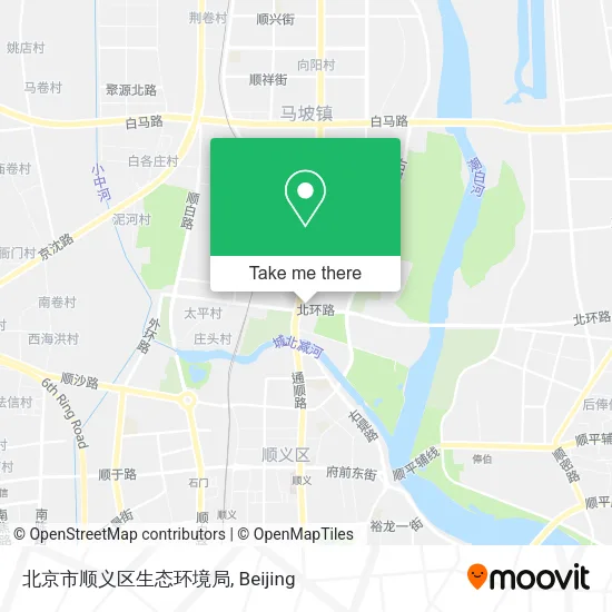 北京市顺义区生态环境局 map