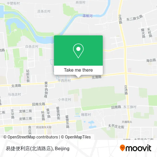 易捷便利店(北清路店) map