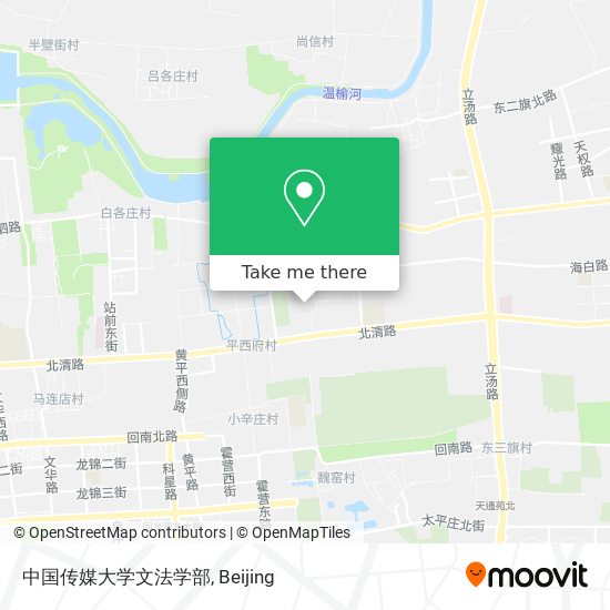 中国传媒大学文法学部 map