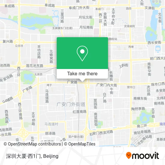 深圳大厦-西1门 map
