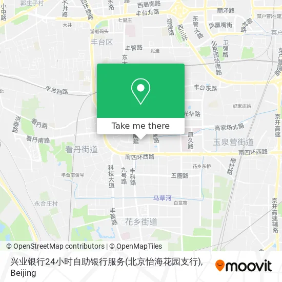 兴业银行24小时自助银行服务(北京怡海花园支行) map