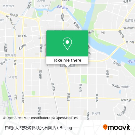 街电(大鸭梨烤鸭顺义石园店) map