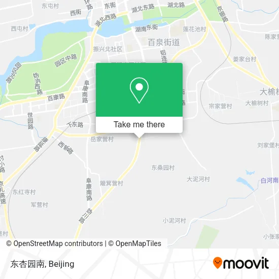 东杏园南 map