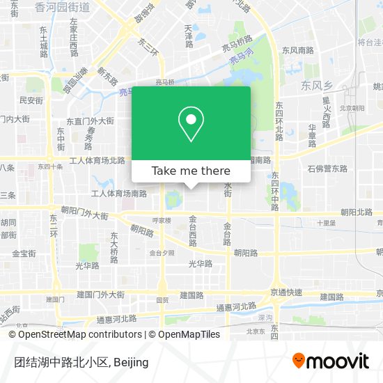 团结湖中路北小区 map