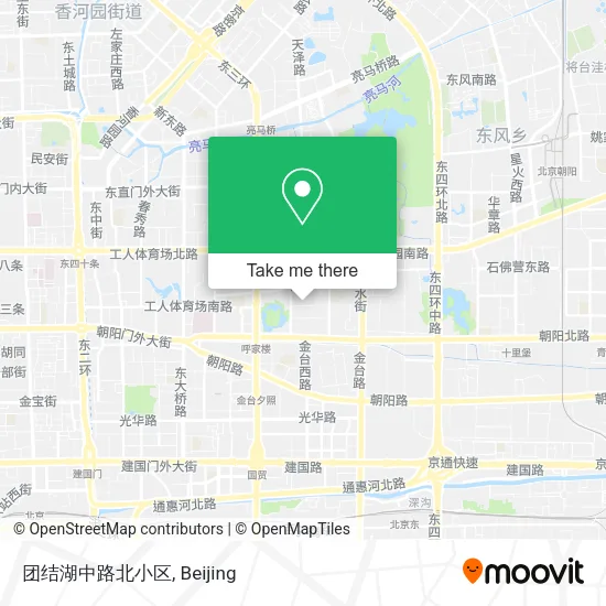 团结湖中路北小区 map