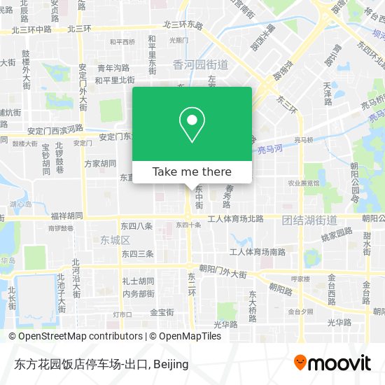 东方花园饭店停车场-出口 map