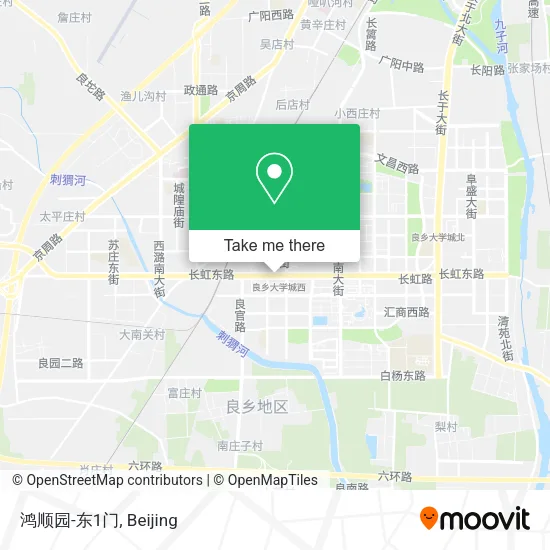 鸿顺园-东1门 map