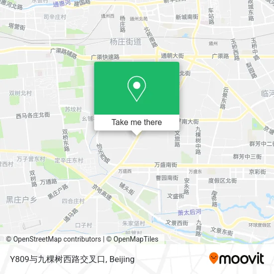 Y809与九棵树西路交叉口 map