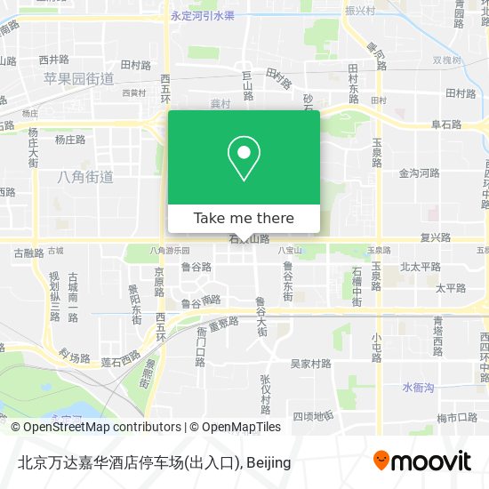 How To Get To 北京万达嘉华酒店停车场 出入口 In 鲁谷街道by Bus Or Metro