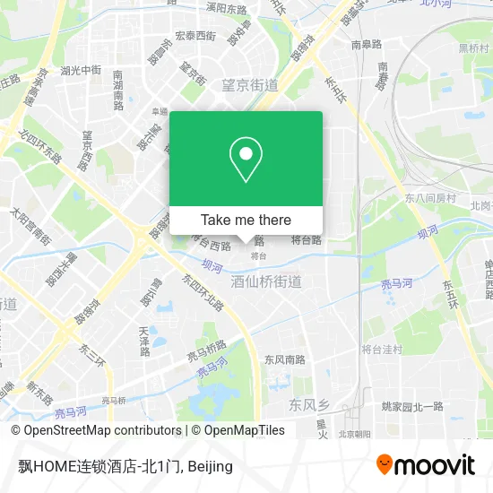 飘HOME连锁酒店-北1门 map