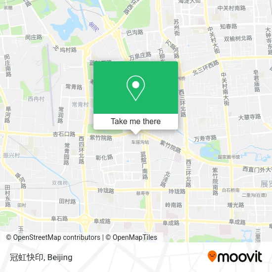 冠虹快印 map