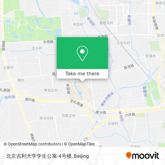 北京吉利大学学生公寓-4号楼 map