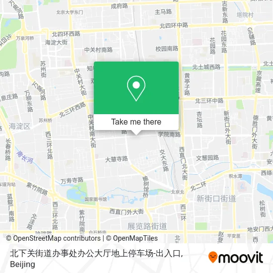 北下关街道办事处办公大厅地上停车场-出入口 map