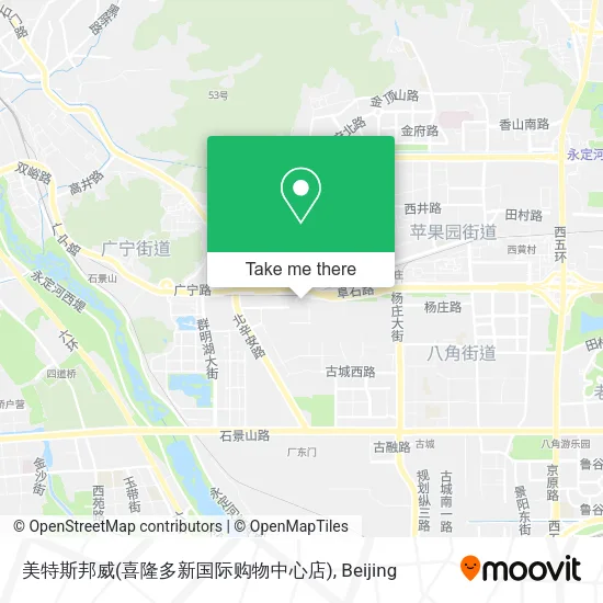 美特斯邦威(喜隆多新国际购物中心店) map