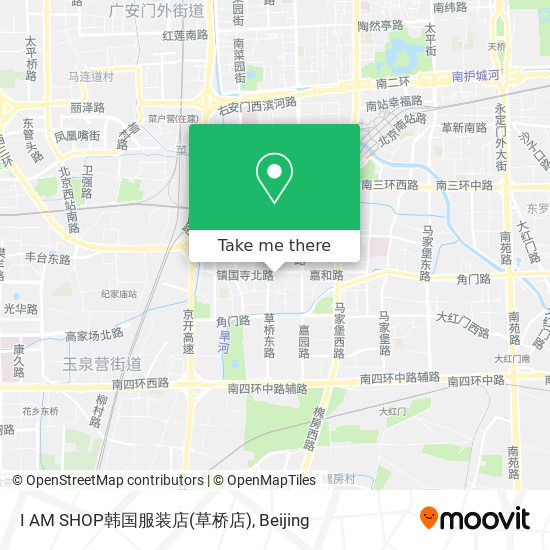 I AM SHOP韩国服装店(草桥店) map