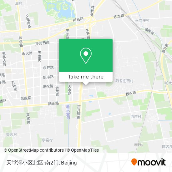 天堂河小区北区-南2门 map