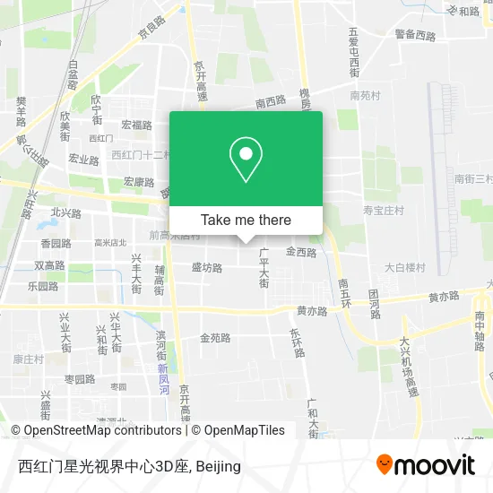 西红门星光视界中心3D座 map