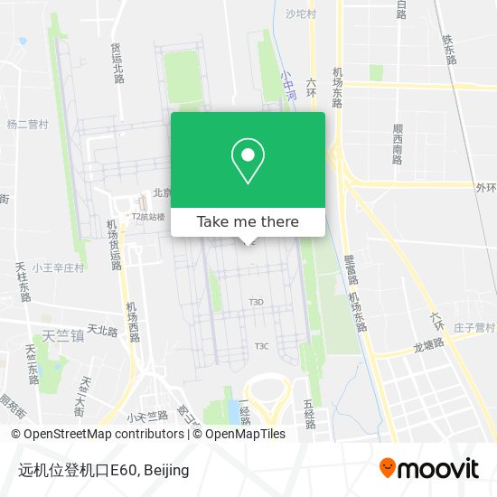 远机位登机口E60 map