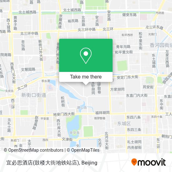 宜必思酒店(鼓楼大街地铁站店) map