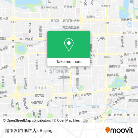 超市发(白纸坊店) map