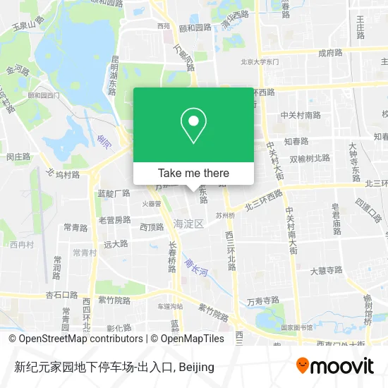 新纪元家园地下停车场-出入口 map