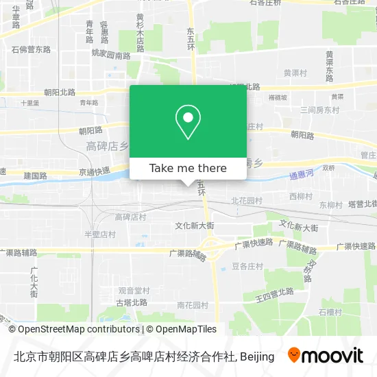 北京市朝阳区高碑店乡高啤店村经济合作社 map