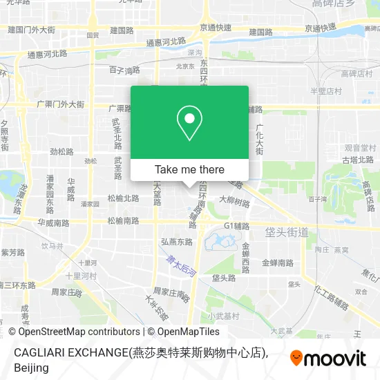 CAGLIARI EXCHANGE(燕莎奥特莱斯购物中心店) map