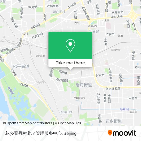 花乡看丹村养老管理服务中心 map