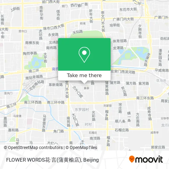 FLOWER WORDS花·言(蒲黄榆店) map