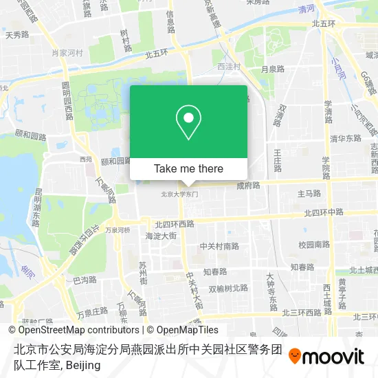 北京市公安局海淀分局燕园派出所中关园社区警务团队工作室 map