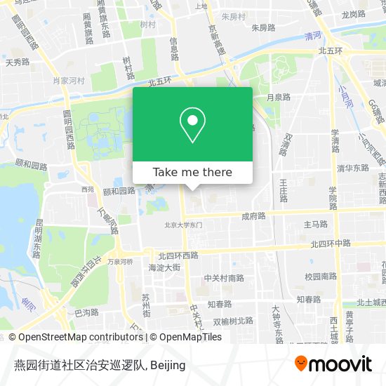 燕园街道社区治安巡逻队 map